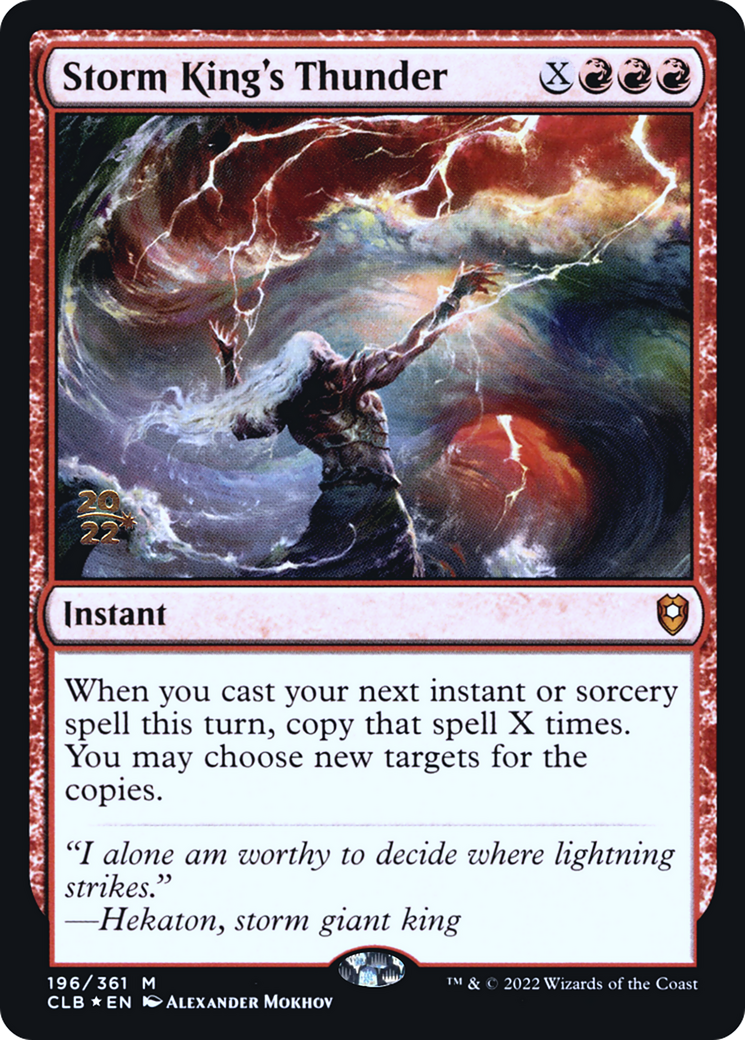 Storm King's Thunder (PRE-196S) - Battle for Baldur's Gate Promos (Prerelease) Foil