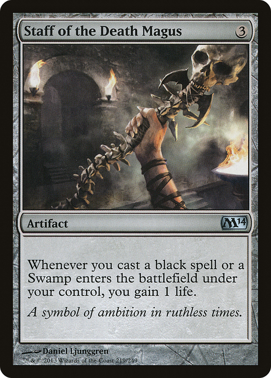 Staff of the Death Magus (M14-219) - Magic 2014