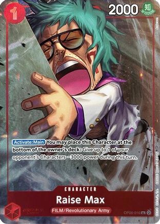 (OP06-016) Raise Max (Premium Card Collection -Best Selection Vol. 3-) - One Piece Promotion Cards Foil
