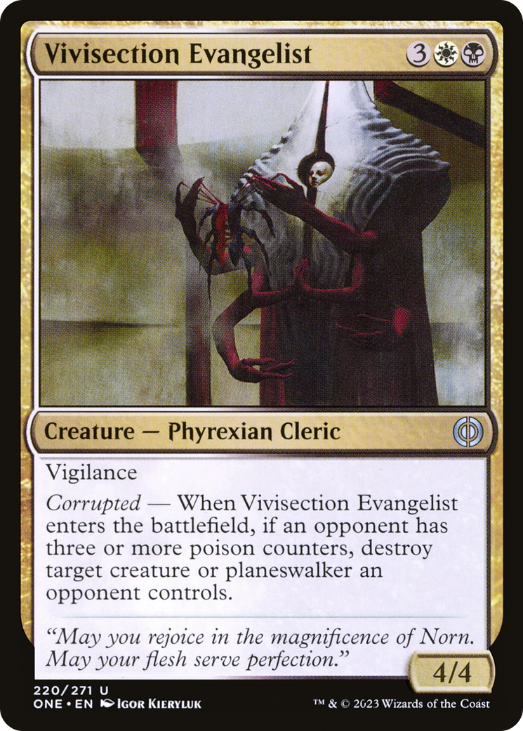 Vivisection Evangelist (ONE-220) - Phyrexia: All Will Be One