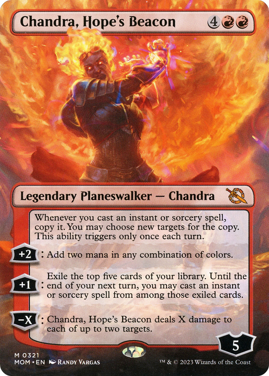 Chandra, Hope's Beacon (MOM-321) - March of the Machine (Borderless) Foil