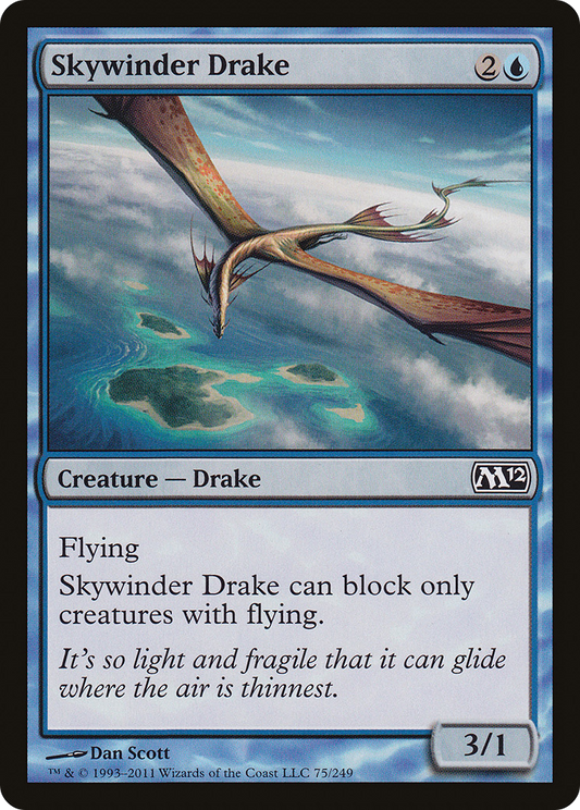 Skywinder Drake (M12-075) - Magic 2012 Foil