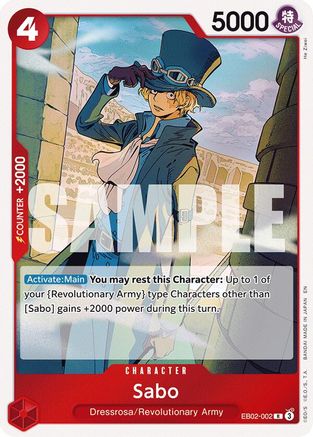 (EB02-002) Sabo - Extra Booster: Anime 25th Collection - Foil