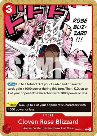 (EB02-007) Cloven Rose Blizzard - Extra Booster: Anime 25th Collection - Normal