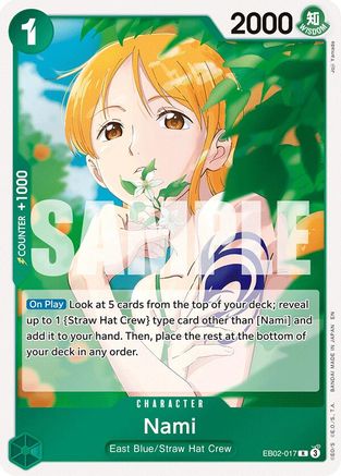 (EB02-017) Nami - Extra Booster: Anime 25th Collection - Foil