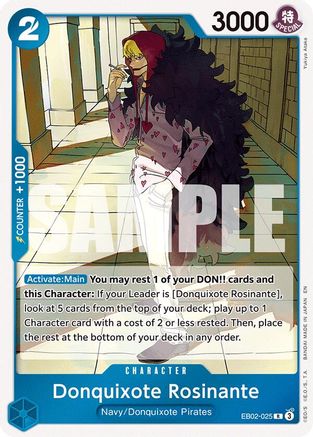(EB02-025) Donquixote Rosinante - Extra Booster: Anime 25th Collection - Foil