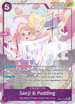 (EB02-035) Sanji & Pudding (Alternate Art) - Extra Booster: Anime 25th Collection - Foil
