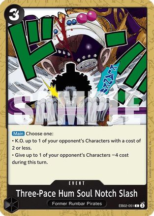 (EB02-051) Three-Pace Hum Soul Notch Slash - Extra Booster: Anime 25th Collection - Normal