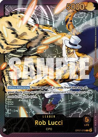(OP07-079) Rob Lucci (SPR) - Extra Booster: Anime 25th Collection Nonfoil
