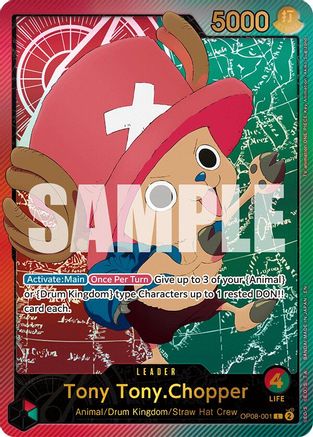 (OP08-001) Tony Tony.Chopper (SPR) - Extra Booster: Anime 25th Collection Nonfoil