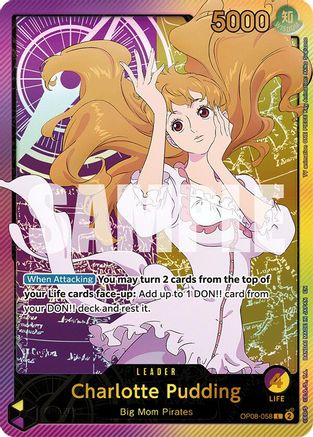 (OP08-058) Charlotte Pudding (SPR) - Extra Booster: Anime 25th Collection Nonfoil