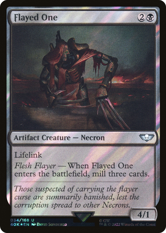 Flayed One (Surge Foil) (40K-34★) - Warhammer 40,000 Commander Foil