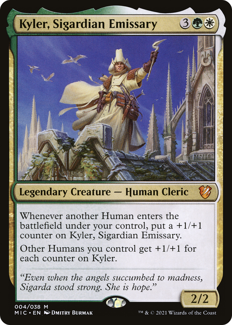 Kyler, Sigardian Emissary (MIC-004) - Midnight Hunt Commander Foil