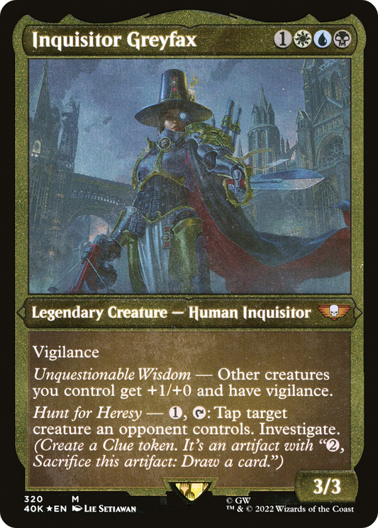 Inquisitor Greyfax (40K-320) - Warhammer 40,000 Commander Etched Foil