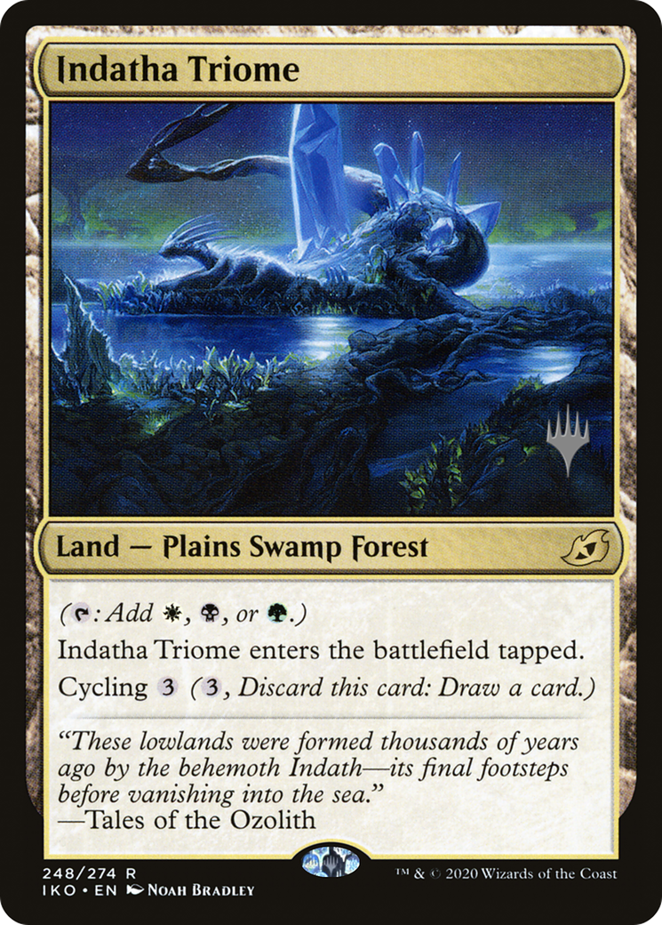 Indatha Triome (PPIKO-248P) - Ikoria: Lair of Behemoths Promos (Promo Pack) Foil