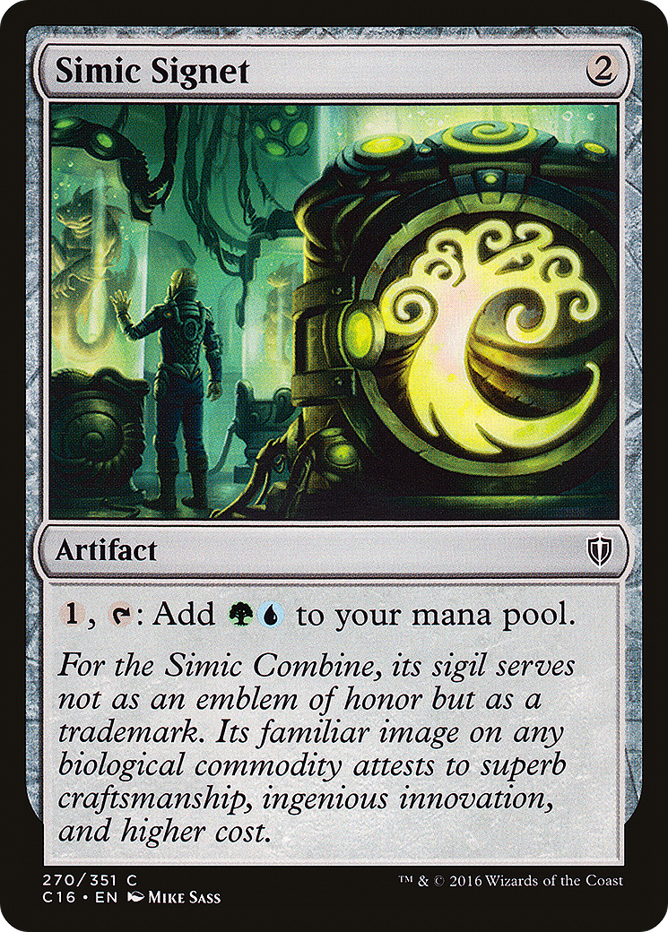 Simic Signet (C16-270) - Commander 2016