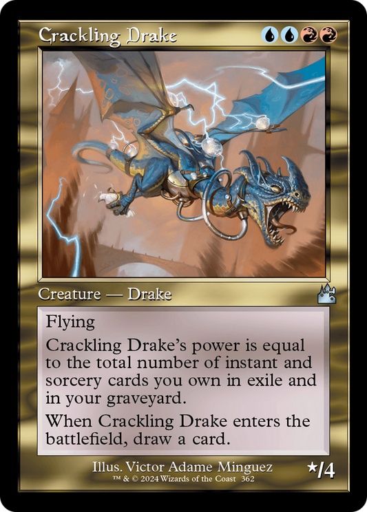 Crackling Drake (Retro Frame) (RVR-362) - Ravnica Remastered