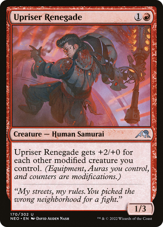 Upriser Renegade (NEO-170) - Kamigawa: Neon Dynasty