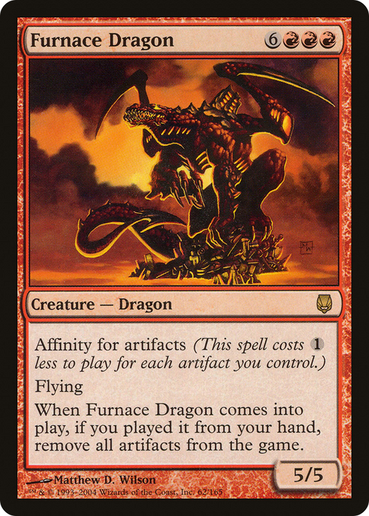 Furnace Dragon (DST-062) - Darksteel Foil