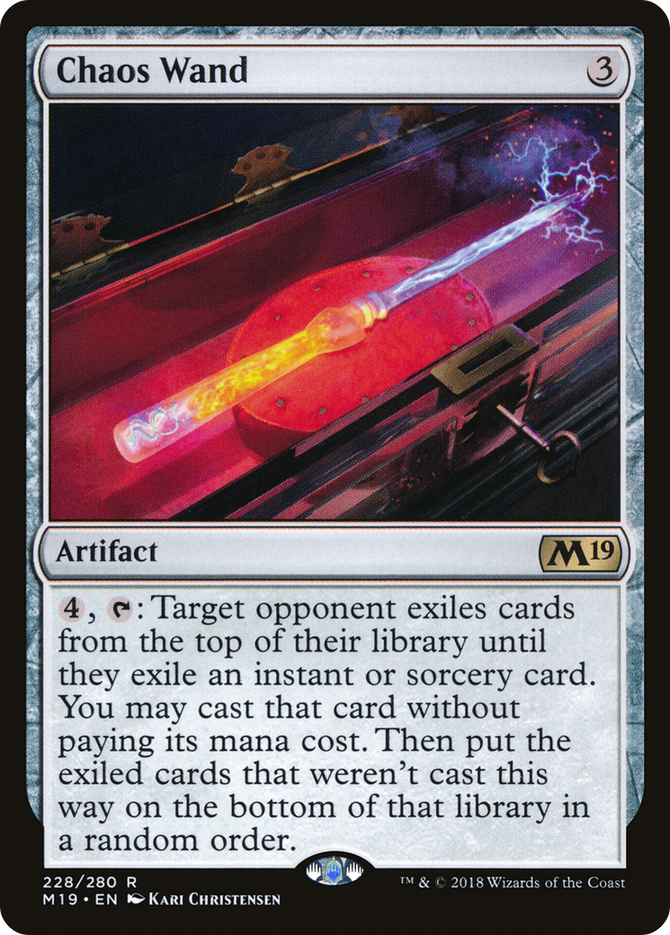 Chaos Wand (M19-228) - Core Set 2019 Foil