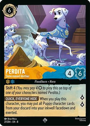 (027/204)  Perdita - Determined Mother - Reign of Jafar  Normal