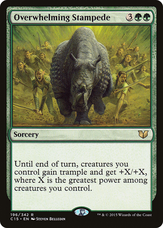 Overwhelming Stampede (C15-196) - Commander 2015