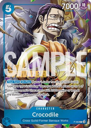 (P-082) Crocodile (Store 2-on-2 Battle 2025 Winner) - One Piece Promotion Cards Foil
