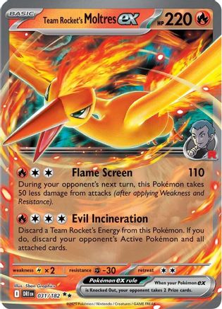 Team Rocket's Moltres ex (31/182) - SV10 Destined Rivals Holofoil - Double Rare