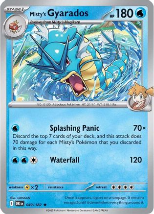 Misty's Gyarados (49/182) - SV10 Destined Rivals  - Rare