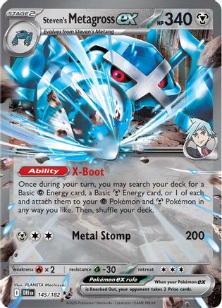 Steven's Metagross ex (145/182) - SV10 Destined Rivals Holofoil - Double Rare