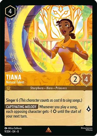 (009/204)  Tiana - Natural Talent - Reign of Jafar  Cold Foil