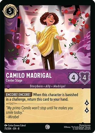 (075/204)  Camilo Madrigal - Center Stage - Reign of Jafar  Normal