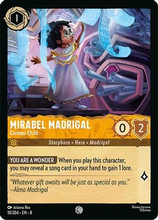 (010/204)  Mirabel Madrigal - Curious Child - Reign of Jafar  Cold Foil