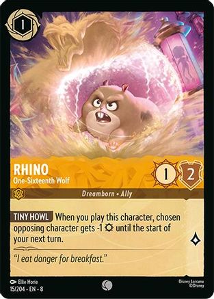 (015/204)  Rhino - One-Sixteenth Wolf - Reign of Jafar  Normal