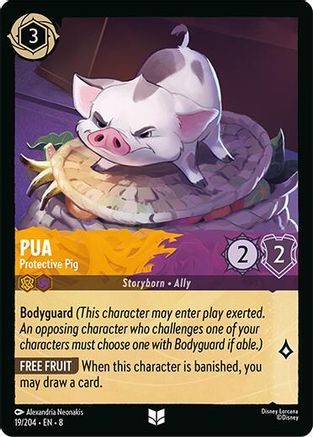 (019/204)  Pua - Protective Pig - Reign of Jafar  Cold Foil