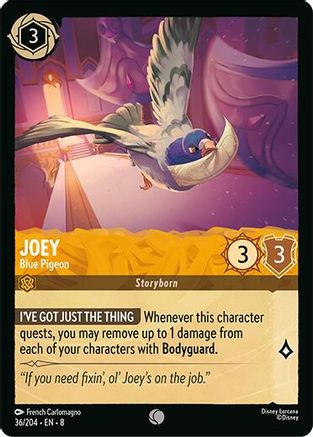 (036/204)  Joey - Blue Pigeon - Reign of Jafar  Normal