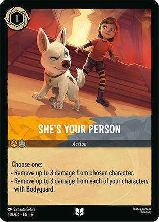 (040/204)  She's Your Person - Reign of Jafar  Cold Foil