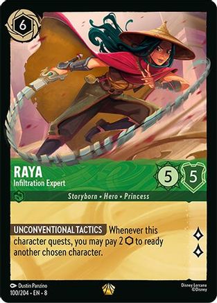 (100/204)  Raya - Infiltration Expert - Reign of Jafar  Cold Foil