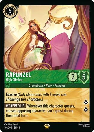 (101/204)  Rapunzel - High Climber - Reign of Jafar  Cold Foil