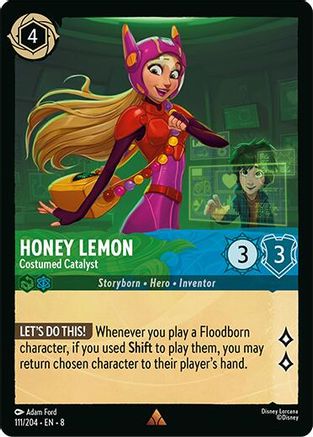 (111/204)  Honey Lemon - Costumed Catalyst - Reign of Jafar  Normal