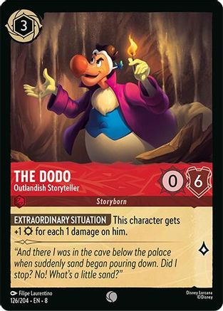 (126/204)  The Dodo - Outlandish Storyteller - Reign of Jafar  Cold Foil
