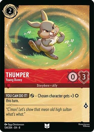 (134/204)  Thumper - Young Bunny - Reign of Jafar  Cold Foil