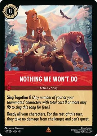 (147/204)  Nothing We Won't Do - Reign of Jafar  Cold Foil