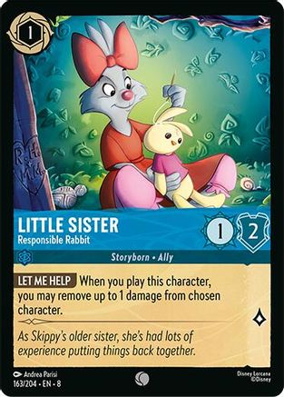 (163/204)  Little Sister - Responsible Rabbit - Reign of Jafar  Cold Foil