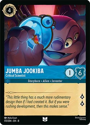 (173/204)  Jumba Jookiba - Critical Scientist - Reign of Jafar  Cold Foil