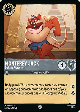 (188/204)  Monterey Jack - Defiant Protector - Reign of Jafar  Cold Foil