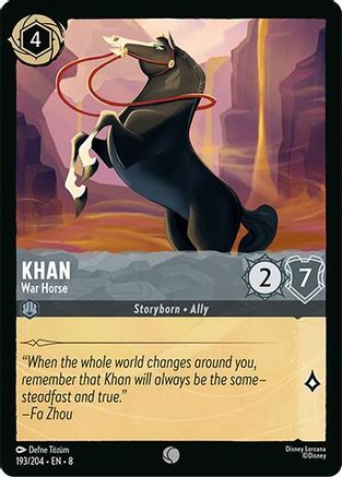 (193/204)  Khan - War Horse - Reign of Jafar  Cold Foil
