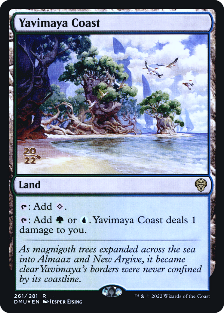 Yavimaya Coast (PRE-261S) - Dominaria United Promos (Prerelease) Foil
