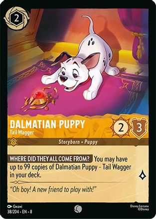 (038/204)  Dalmatian Puppy - Tail Wagger - Reign of Jafar  Normal