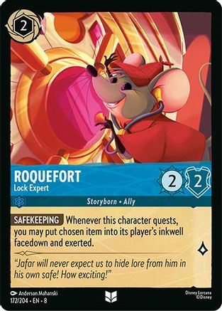 (172/204)  Roquefort - Lock Expert - Reign of Jafar  Cold Foil